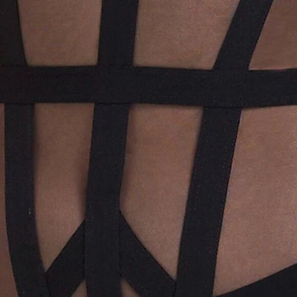 BLUEBELLA Karolina Wired Sheer Basque Lingerie In Black - 34C - NWT - Picture 4 of 13